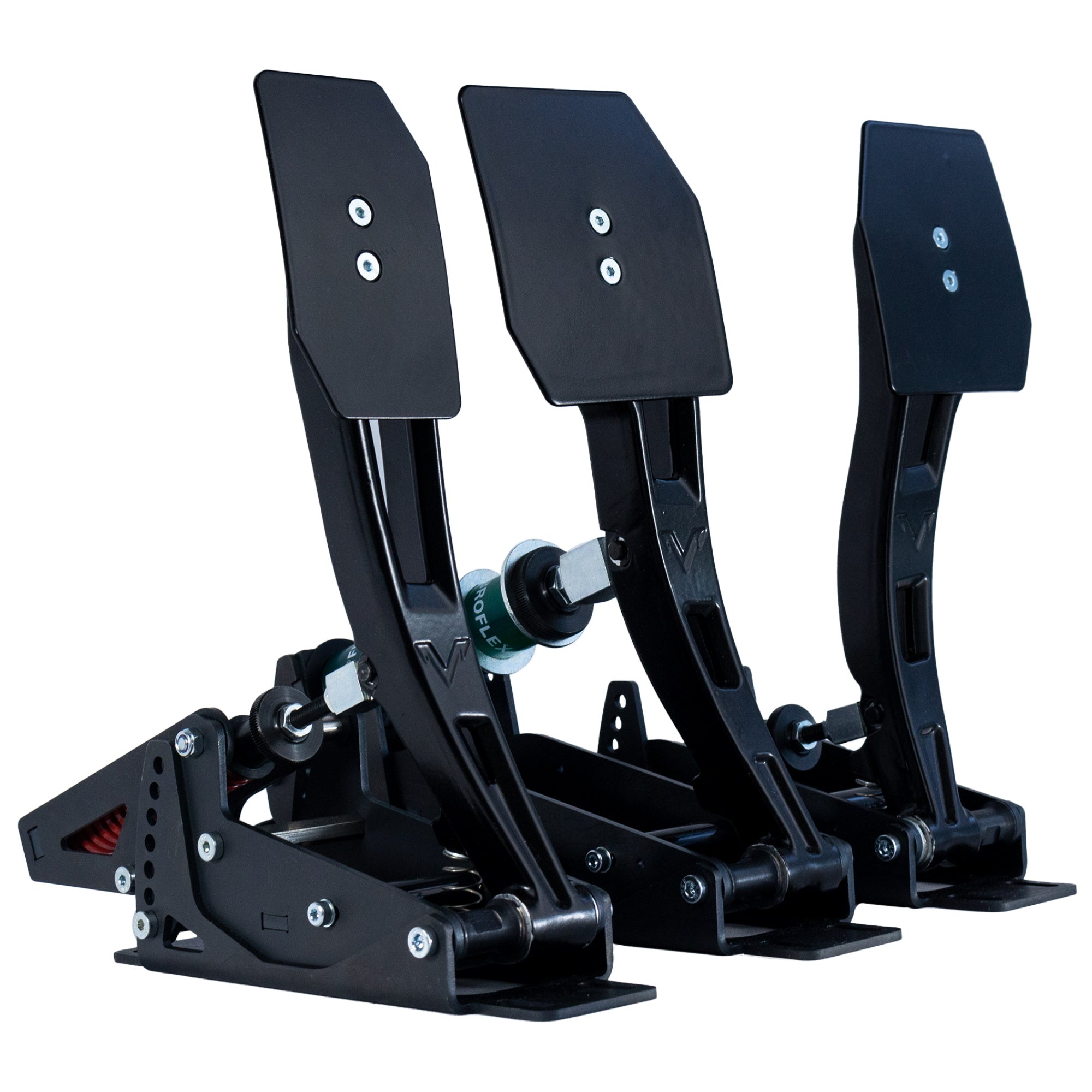 Venym Atrax Black Formula-Style Pedals (3-Pedal Set | LEDs | Covers)